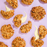 White Chocolate & Pretzel New York Cookie with chewy texture, crunchy pretzels, and melting white chocolate by Crumbs & Doilies.